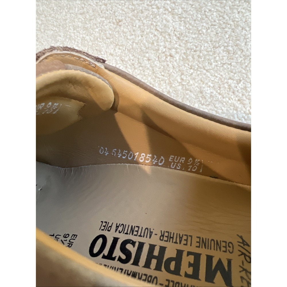 Mephisto Sneakers Mens 10 Ludo Shoes Brown Nubuck Comfort Walking Casual Lace Up - Picture 10 of 10